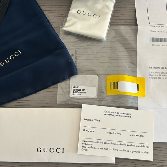 Gucci Gg0820S 001 GoldGrey Women\'s Sunglasses main image 6